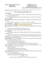 Đề thi định kỳ lần 1 môn Hóa học lớp 10 năm học 2018-2019 – Trường THPT Chuyên Bắc Ninh