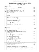 Đáp án HSG Vật lí lớp 8 Nam Trực, Nam Định 2016-2017 - Học Toàn Tập