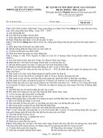 Đề thi thử THPT Quốc Gia 2019 Lịch sử sở GD&ĐT Bắc Ninh mã đề 420 - Học Toàn Tập