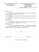 Đề thi HSG Lịch sử lớp 9 cấp huyện Quảng Trạch, Quảng Bình 2017-2018 - Học Toàn Tập