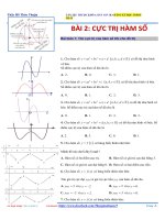Tuyển chọn tất cả dạng bài về Cực trị hàm số của tác giả Hồ Thức Thuận