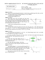 Đề thi HSG Vật lí lớp 9 cấp huyện Năm Căn, Cà Mau 2014-2015 - Học Toàn Tập