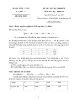 Đề thi HSG Hóa học lớp 10 trại hè Hùng Vương 2015 - Học Toàn Tập