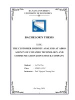 Báo cáo thực tập PHÂN TÍCH HÀNH TRÌNH KHÁCH HÀNG tại đại lý ADDO của CÔNG TY cổ phần CONANDO Đà Nẵng 2020