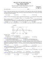 Đề thi thử THPT Quốc Gia 2019 môn Lý trường Đội Cấn Vĩnh Phúc lần 2 ma de 743 - Học Toàn Tập