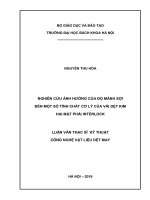 Nghiên cứu ảnh hưởng của độ mảnh sợi đến một số tính chất cơ lý của vải dệt kim hai mặt phải interlock