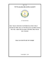 thực trạng chăm sóc người bệnh sau phẫu thuật nội soi sau phúc mạc lấy sỏi niệu quản tại khoa ngoại tiết niệu bệnh viện đa khoa tỉnh phú thọ 6 tháng đầu năm 2019 