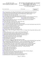 Đề thi thử THPT Quốc Gia 2019 Lịch sử sở GD&ĐT Bắc Ninh mã đề 417 - Học Toàn Tập