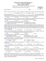 Đề thi thử THPT Quốc Gia 2019 môn Lý trường Đội Cấn Vĩnh Phúc lần 2 ma de 628 - Học Toàn Tập