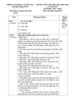 Đáp án HSG GDCD lớp 8 Thọ Xuân, Thanh Hóa 2017-2018 chương trình VNEN dự phòng - Học Toàn Tập