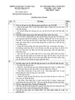 Đáp án HSG Địa lí lớp 8 Thọ Xuân, Thanh Hóa 2017-2018 chương trình VNEN - Học Toàn Tập