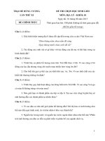 Đề thi HSG Địa lí lớp 10 trại hè Hùng Vương 2015 - Học Toàn Tập