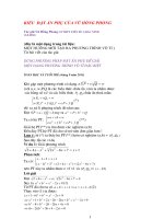 Phương pháp đặt ẩn phụ không hoàn toàn giải phương trình vô tỷ của tác giả Vũ Hồng Phong