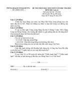 Đề thi HSG Lịch sử lớp 9 cấp huyện TP Hải Dương, tỉnh Hải Dương 2014-2015 vòng 2 - Học Toàn Tập