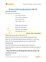 Đề khảo sát chất lượng đầu năm môn Ngữ văn lớp 10 năm học 2020-2021 (Đề số 3)