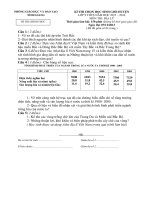 Đề thi HSG Địa lí lớp 9 huyện Ninh Giang, Hải Dương 2013-2014 - Học Toàn Tập