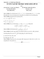 Tuyển tập 44 đề thi HSG lớp 10 có lời giải chi tiết