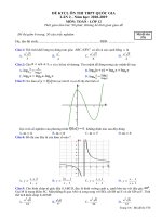 Đề thi thử THPT Quốc Gia 2019 môn Toán trường Đội Cấn Vĩnh Phúc lần 2 ma de 570 - Học Toàn Tập