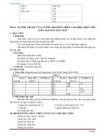 Giáo án vật lí lớp 9 phương pháp mới học kì 1