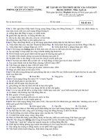 Đề thi thử THPT Quốc Gia 2019 Lịch sử sở GD&ĐT Bắc Ninh mã đề 416 - Học Toàn Tập