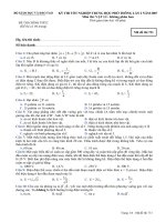 Đề thi tốt nghiệp THPT Quốc Gia môn Vật lí KPB 2006-2007 lần 2 mã đề 731 - Học Toàn Tập