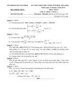 Đề thi HSG Toán học lớp 11 Quảng Bình 2015-2016 vòng 1 - Học Toàn Tập