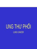 UNG THƯ PHỔI (GIẢI PHẪU BỆNH) (chữ biến dạng do slide dùng font VNI times, tải về xem bình thường) 