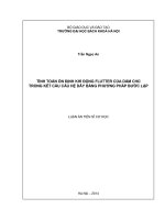 Tính toán ổn định khí động flutter của dầm chủ trong kết cấu cầu hệ dây bằng phương pháp bước lặp