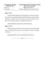 Đề thi HSG Ngữ văn lớp 11 Quảng Bình 2017-2018 - Học Toàn Tập