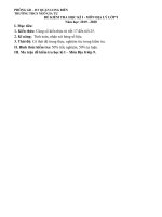 Đề thi học kì 1 môn địa lí lớp 9 trường THCS Ngô Gia Tự, phòng GD&ĐT Long Biên, Hà Nội 2019-2020 - Mã đề 1A - Học Toàn Tập