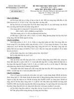 Đề thi HSG Hóa học lớp 12 Bắc Ninh 2010-2011 - Học Toàn Tập