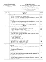 Đáp án HSG Địa lí lớp 12 Bắc Ninh 2010-2011 - Học Toàn Tập