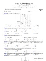 Đề thi thử THPT Quốc Gia 2019 môn Toán trường Đội Cấn Vĩnh Phúc lần 2 ma de 743 - Học Toàn Tập