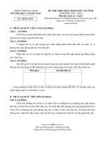 Đề thi HSG Lịch sử lớp 9 Bắc Ninh 2015-2016 - Học Toàn Tập