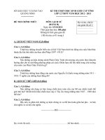 Đề thi HSG Lịch sử lớp 12 Quảng Ninh 2012-2013 bảng B - Học Toàn Tập