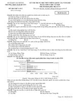 Đề thi thử THPT Quốc gia năm 2020 môn Địa trường THPT Ngô Quyền, Thành Phố Hải Phòng lần 1 mã đề 232 - Học Toàn Tập