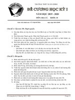 Đề cương học kì 1 lớp 10 Địa lí Trường THPT Xuân Đỉnh, Sở GD&DT Hà Nội niên khóa 2019-2020 - Học Toàn Tập