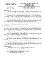 Đề thi HSG Hóa học lớp 9 Bắc Ninh 2015-2016 - Học Toàn Tập