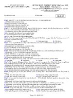 Đề thi thử THPT Quốc Gia 2019 Lịch sử sở GD&ĐT Bắc Ninh mã đề 419 - Học Toàn Tập