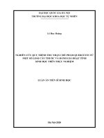 Nghiên cứu quy trình thu nhận chế phẩm quercetin từ một số loài cây thuốc và đánh giá hoạt tính sinh học trên thực nghiệm 