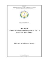 Thực trạng tiêm an toàn của điều dưỡng tại trung tâm y tế huyện nam trực năm 2019 