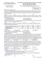 Đề thi thử THPT Quốc gia năm 2020 môn Hóa trường THPT Ngô Quyền, Thành Phố Hải Phòng lần 1 mã đề 221 - Học Toàn Tập