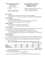 Đề thi HSG Địa lí lớp 8 Thọ Xuân, Thanh Hóa 2017-2018 - Học Toàn Tập