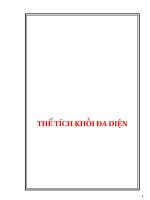 Chuyên đề thể tích khối đa diện