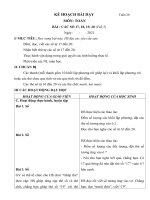 Giáo án toán lớp 1 Sách cánh diều học kì 2