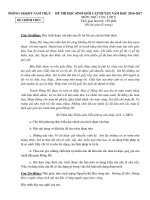 Đề thi HSG Ngữ văn lớp 8 Nam Trực, Nam Định 2016-2017 - Học Toàn Tập