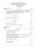 Đáp án HSG Vật lí lớp 8 Nam Trực, Nam Định 2015-2016 - Học Toàn Tập