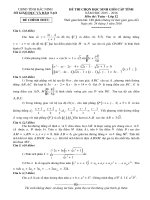 Đề thi HSG Toán học lớp 12 Bắc Ninh 2015-2016 - Học Toàn Tập