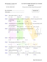 Đáp án và lời giải chi tiết đề thi tốt nghiệp THPT Quốc gia 2020 môn Toán mã đề 104