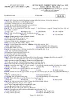 Đề thi thử THPT Quốc Gia 2019 Địa lí sở GD&ĐT Bắc Ninh mã đề 424 - Học Toàn Tập